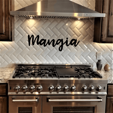 Mangia Metal Sign